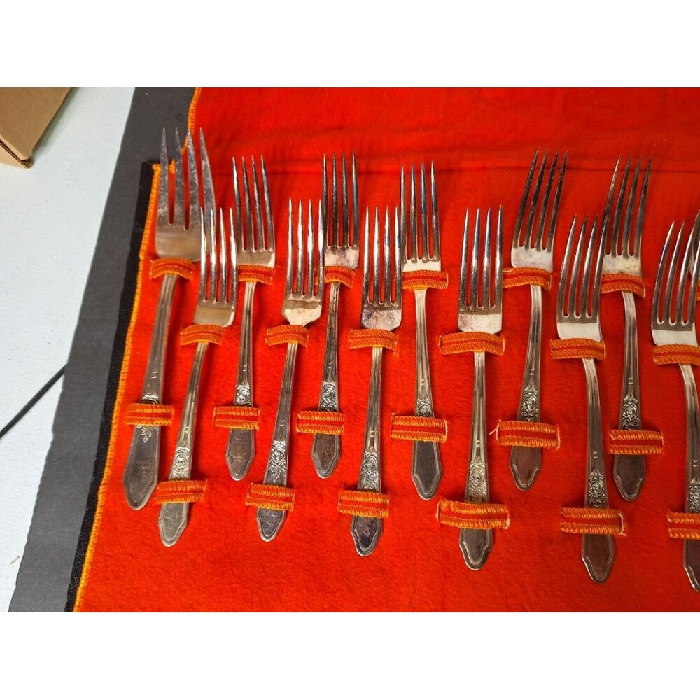 R&B A1 Spoons & Forks Kitchenware Vintage Silver Plated 26 Pieces - Picture 2 of 16